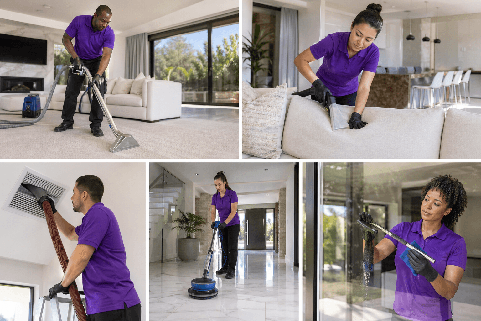 Eco-friendly cleaning supplies and equipment bucket for YXE Pristine residential service