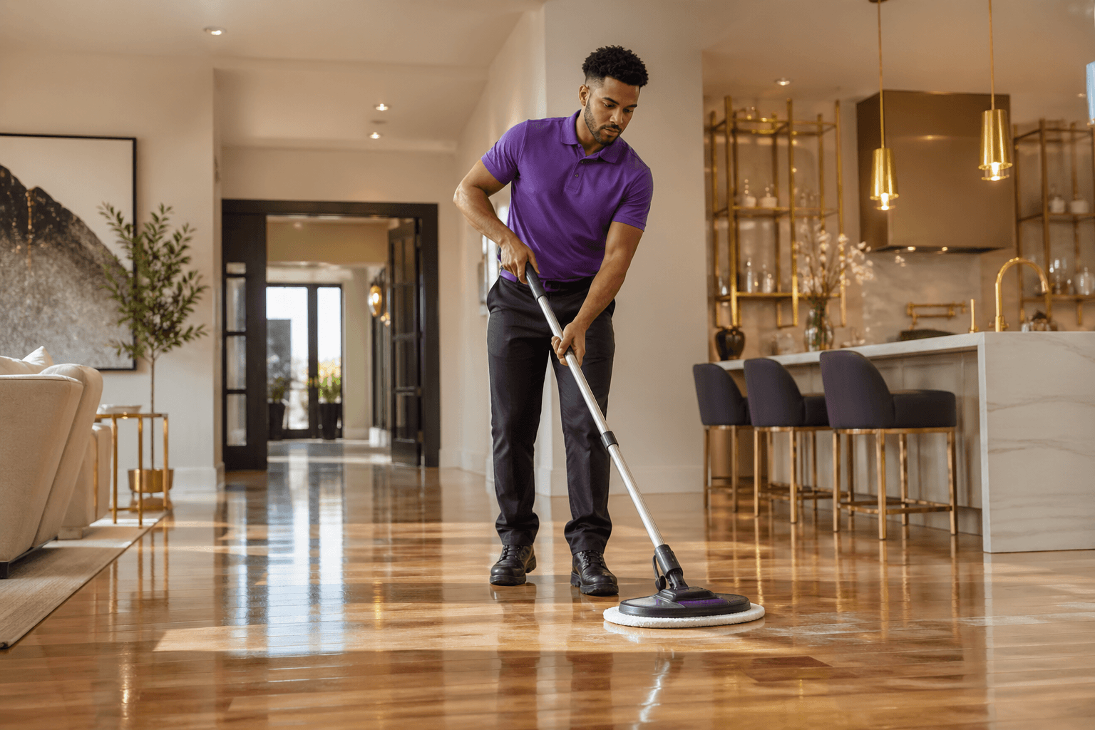 Wood Floor Cleaning — YXE Pristine service preview